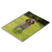 Beagle Dog Foto en Naam Gepersonaliseerd Notitieboek (Linkerzijde)