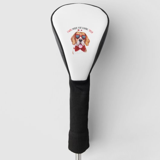 Beagle Dog gemaakt voor het houden van je Golfheadcover (Voorkant)