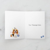 Beagle Dog gepersonaliseerd Gelukkige Verjaardag Kaart (Binnen)