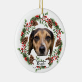 Beagle Dog Gepersonaliseerd Ornament voor huisdier (Rechts)