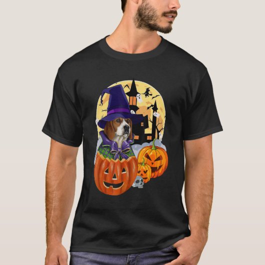 Beagle Dog Halloween Costume Dog Beagle Halowee T-shirt (Voorkant)