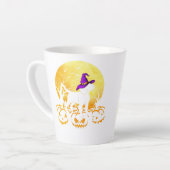 Beagle Dog Halloween Costume Hondenliefhebber Latte Mok (Linkerhoek)