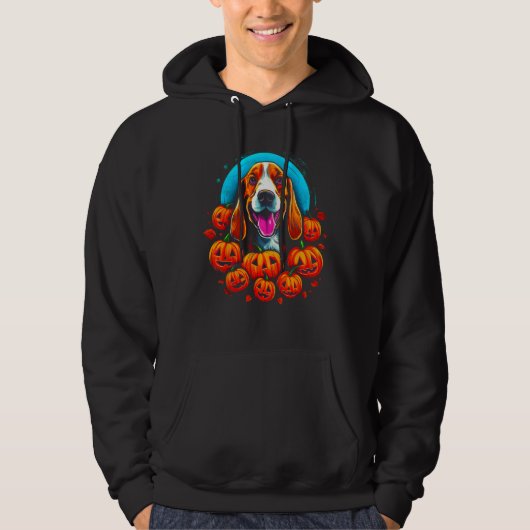 Beagle Dog Halloween Hoodie (Voorkant)