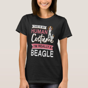 Beagle Dog Halloween Kleding voor Meisjes & Vrouwe T-shirt