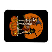 Beagle Dog Halloween Magneet (Horizontaal)