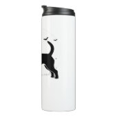 Beagle Dog - Halloween Moon Silhouette Oversized T Thermosbeker (Geroteerd rechts)