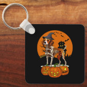 Beagle Dog Halloween Sleutelhanger (Voorkant)