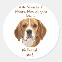 Beagle Dog Hand getekende digitale kunst Schattig