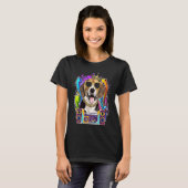 Beagle Dog Hip Hop 90's Rap Music T-shirt (Voorkant volledig)