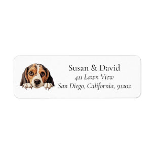 Beagle Dog Hondenras Pet Lovers Etiket