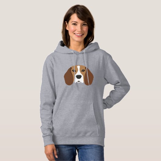 Beagle Dog Hoodie (Voorkant volledig)