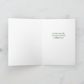 Beagle Dog in Party Pet op Gele Verjaardag Kaart (Binnen)