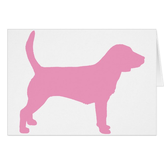 Beagle Dog (in roze) (Voorkant Horizontaal)