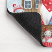 Beagle Dog in sneeuwkersthondenhuis Muismat (Hoek)