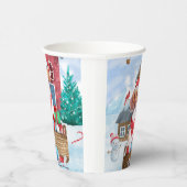 Beagle Dog in sneeuwkersthondenhuis Papieren Bekers (Rechts)