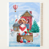 Beagle Dog in sneeuwkersthondenhuis Planner (Achterkant)