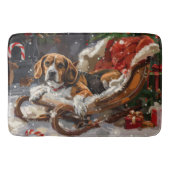 Beagle Dog Kerstfeest Badmat (Voorkant)