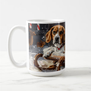 Beagle Dog Kerstfeest Koffiemok