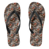 Beagle Dog Kerstfeest Teenslippers (Voetbed)