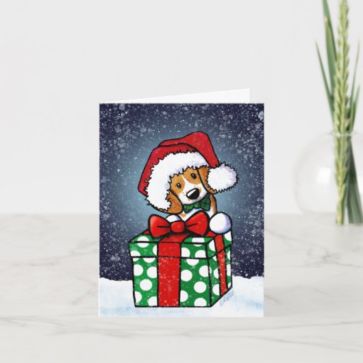 Beagle Dog-kerstkaart Kaart (Voorkant)
