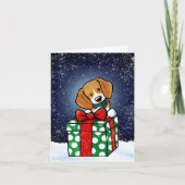 Beagle Dog-kerstkaart Kaart (Voorkant)