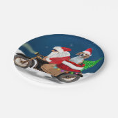 Beagle Dog kerstkerstkerstman Papieren Bordje (Gekanteld)