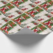 Beagle Dog Kerstmis Cadeaupapier (Hoek)