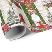Beagle Dog Kerstmis Cadeaupapier (Rol Hoek)