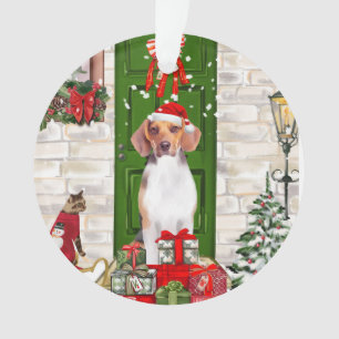 Beagle Dog Kerstmis Ornament