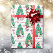 Beagle Dog-kerstpatroon Cadeaupapier