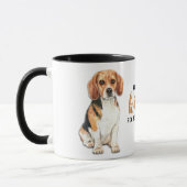 Beagle Dog Kisses lossen alles op Mok (Links)