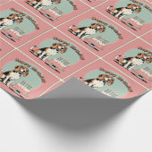 Beagle Dog Kleurrijk Cadeaupapier (Hoek)