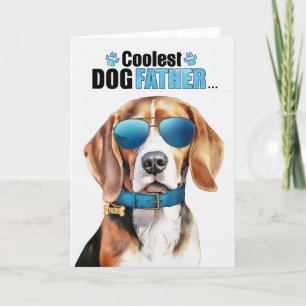Beagle Dog Koudest Dad Vaderdag Feestdagen Kaart