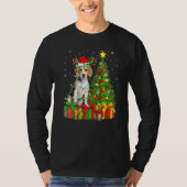 Beagle Dog Lighting Xmas - Sinterhat Beagle Chr T-shirt (Voorkant)