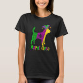 Beagle Dog Lover Mardi Gras Carnival Jester Premiu T-shirt (Voorkant)