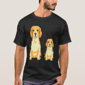 Beagle Dog Mama Puppy Hunting Dog T-shirt (Voorkant)