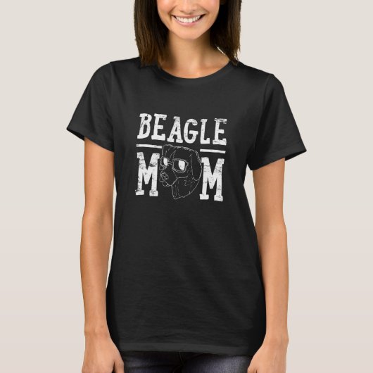 Beagle Dog Mama T-shirt (Voorkant)