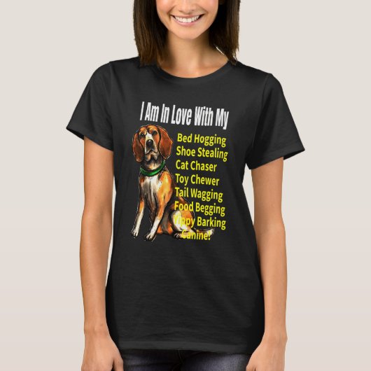 Beagle Dog Meme T-shirt (Voorkant)