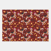 Beagle Dog met Kerstmis met kerstmis Inpakpapier Vel (Voorkant 3)