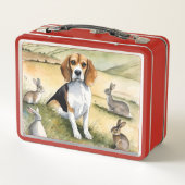 Beagle Dog Metal Lunchbox (Achterkant)