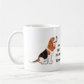 Beagle Dog Mijn beste vriend - Aangepaste naam Koffiemok (Links)
