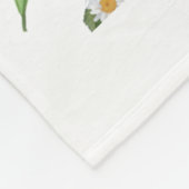 Beagle Dog Mom Floral Fleece Deken (Hoek)