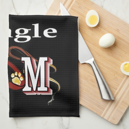 Beagle Dog MOM Theedoek (Quarter Fold)