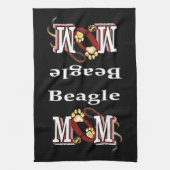 Beagle Dog MOM Theedoek (Verticaal)