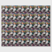 Beagle Dog op een peddel: Een Schilderachtig avont Cadeaupapier (Vlak)