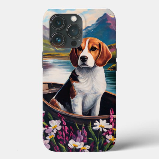Beagle Dog op een peddel: Een Schilderachtig avont Case-Mate iPhone Case (Achterkant)