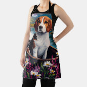 Beagle Dog op een peddel: Een Schilderachtig avont Schort (Insitu)