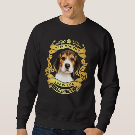 Beagle Dog op het moment dat ik je zag Trui (Voorkant)