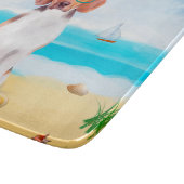 Beagle Dog op strand Snijplank (Hoek)