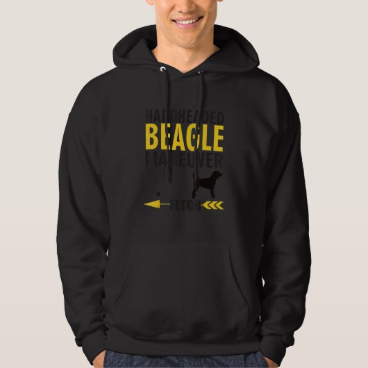 Beagle Dog Owners K9 Puppy Hardheaded Manuever Hoodie (Voorkant)